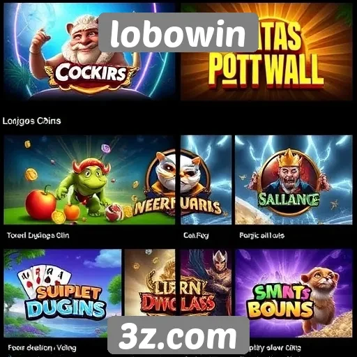 Comparativo de jogos disponíveis na plataforma lobowin